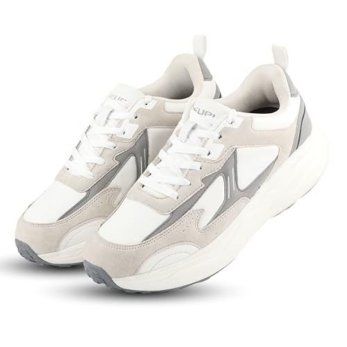 Image of FUEL Nava-06 Men's Lightweight & Durable Trendy Sports Shoes with Anti-Skid Sole for Everyday Comfort (White)