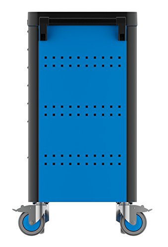 GEDORE WHL-L7 workster highline Werkzeugwagen unbestückt, blau – Rollbarer Werkstattwagen mit 7 Schubladen & Arbeitsplattform – 500 kg Tragkraft – Bild 6