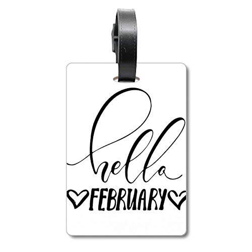 Étiquette valise Hello February pour célébrer chaque voyage