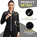 Junlan Womens Neoprene Exercise Fitness Running Yoga T-Shirt Sweat Sauna Suit Hot Body Shaper for Womens (Black Sauna Suit, 3XL)
