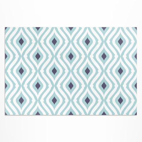 Tapis vinyle extérieur 100x150 cm pour protéger un sol de balcon ou porche - 2