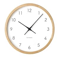 Amazon.co.jp: KATOMOKU Muku Clock 7 ナチュラル km-60NA 掛け時計
