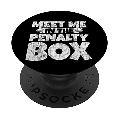 Meet Me In The Penalty Box -- PopSockets Swappable PopGrip, Black