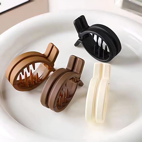 4 Pcs Shark Clips High Ponytail Gripper Hair Clips For Women Hair Accessories Premium Ponytail Buckle Hairpin For All Hair Types (Stripe) #TOP4