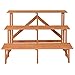 Giantex 3-Tier Plant Stand Flower Pot Holder Wide Display Rack Stand with Step Design, Yellow