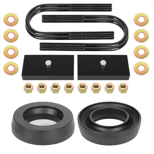 SCITOO 1.5 inch Front 1" Rear Leveling Lift Kit for Dodge Ram 1500 2500 2003-2010 | for Dodge Ram 3500 2003-2010 | 2011 for Ram 2500 3500 1.5 inch Front Strut Spacers 1" Rear Lift Blocks by SCITOO - Used condition - US$41.28