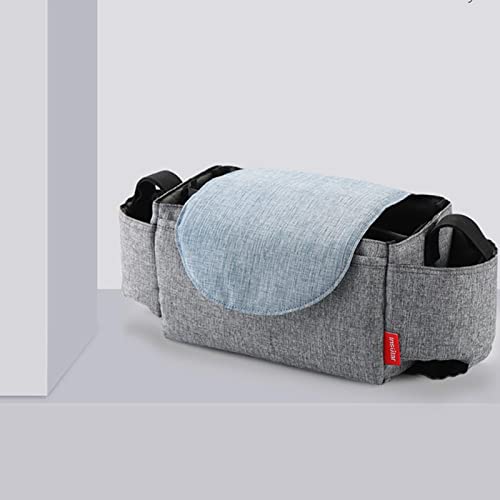 Organizador de carrinho com porta-copos | Saco de viagem para bebé de grande capacidade | Bolsa univ