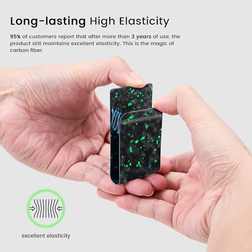 Image of Travelambo Carbon Fiber Money Clip Front Pocket Wallet Minimalist Wallet Slim Wallet Credit Card Holder