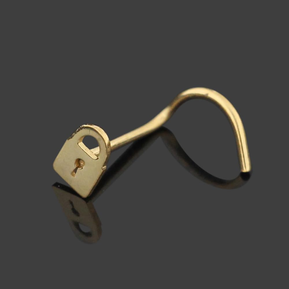 Casting Design 20 Gauge (0.8mm) 316L Surgical Steel Corkscrew Twist Nose Screw - Tiny Nose Stud - Nose Piercing Body Jewelry