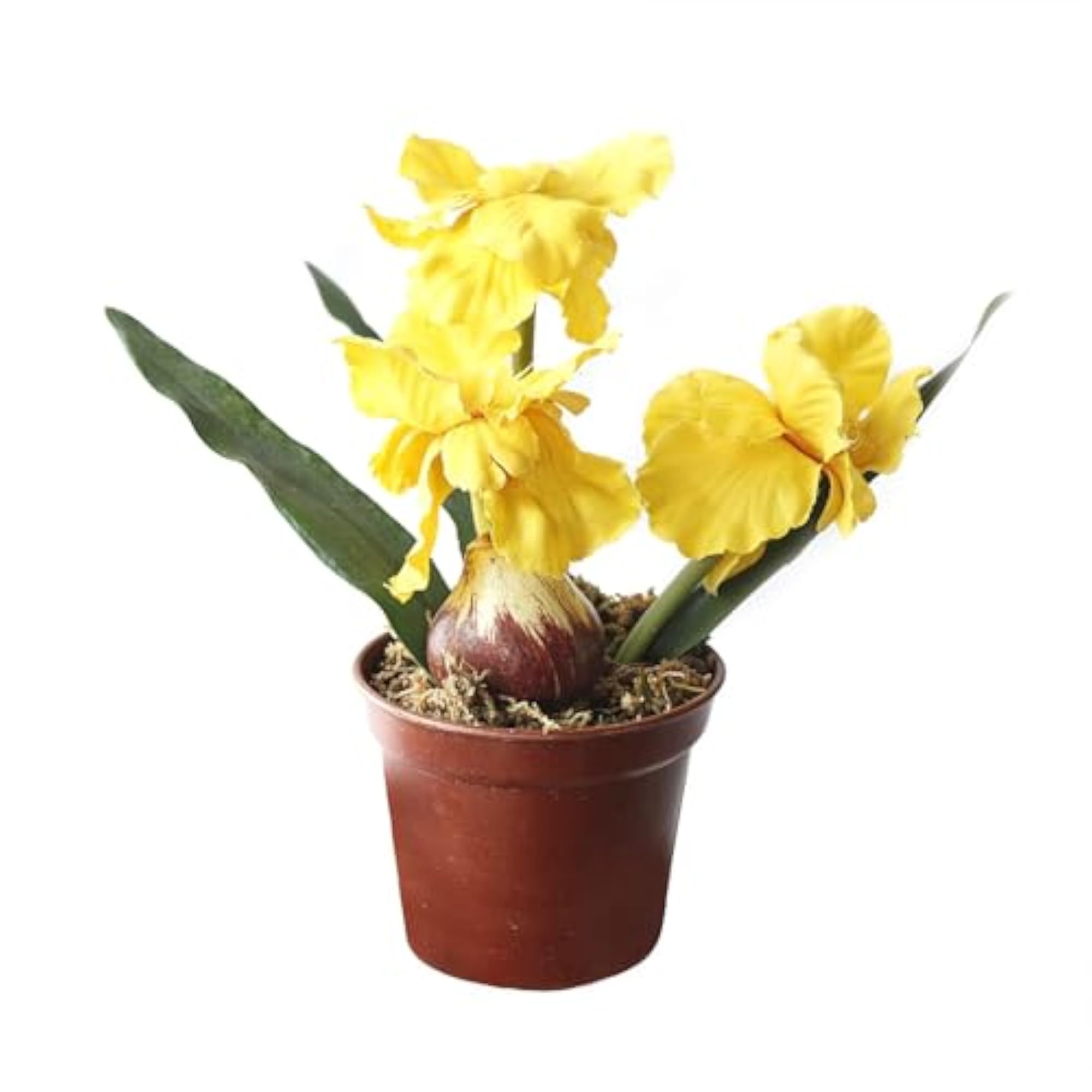 Purple Artificial Iris Flower Plants Decorations