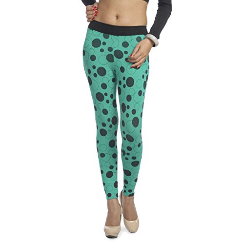 Image of Gospel Femmora Women Regular Fit Cotton Spandex Bubble Printed Ankle Length Legging