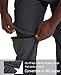 Mens Hiking Convertible Pants Waterproof Lightweight Quick Dry Zip Off Fishing Travel Safari Outdoor Cargo Work Trekking Trousers Grey 36