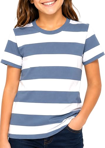 Image of Girls Long Sleeve Shirts | Soft Crew Neck Top | Short Sleeve | Long Sleeve Shirt Girls Size 2T - 16