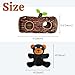 Laifug Hidden Bear Plush Dog Toy, Interactive Barking Dog Toy Playing Hide and Seek, Five in One Bear, Plush Puzzle, Suitable for Dogs of All Stages (Brown, XL)