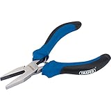 Draper 115mm Soft Grip Flat Nose Mini Pliers - 12536