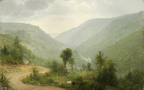 Tableau vintage de Catskill Asher Brown Durand poster art mural salon chambre à coucher 60x90