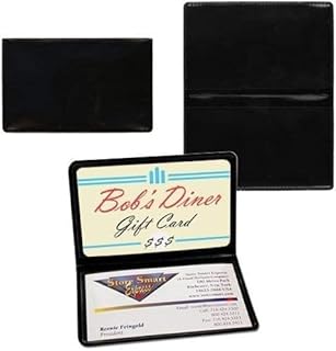 STORE SMART - Folding Business Card Holders - Pack of 2 - Polypropylene Plastic (RPP2915-BK-2) BLACK - 2 Pack