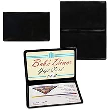STORE SMART - Folding Business Card Holders - Pack of 2 - Polypropylene Plastic RPP2915-BK-2 BLACK - 2 Pack