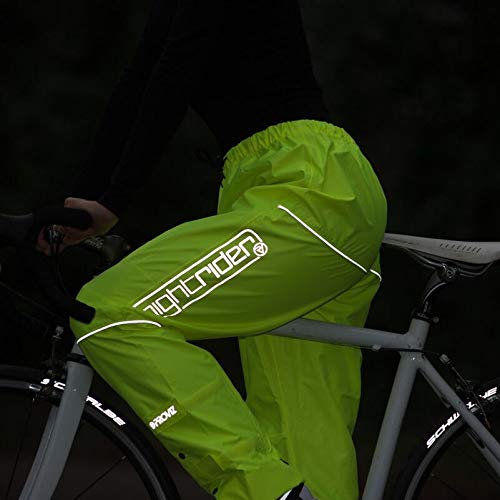 Proviz Calças impermeáveis Nightrider, amarelo de segurança masculino GG