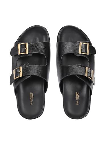 Image of San Frissco Men's Sandals with Open Toe Strap Slip On Chappal | Perfect Fit for Summer and Rainy Season Easy to Walk Slipper for Festive Occasion | Stylish Lightweight Trendy Floaters