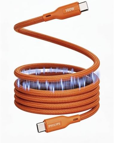PHILIPS 100W Magnetic Type C to Type C Fast Charging Cable