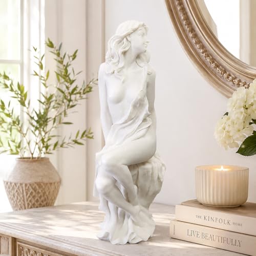Estatua de Afrodita Griega 12" de Mármol y Poliresina miniatura 7