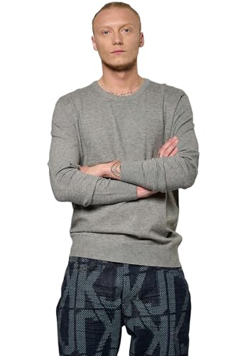 Kaporal, Pull pour Homme, Coupe Regular, Manches Longues, Col Rond, Modèle Vaero, Couleur Grey Melanged, Taille Kaporal, Pull pour Homme, Coupe Regular, Manches Longues, Col Rond, Modèle Vaero, Couleur Grey Melanged, Taille