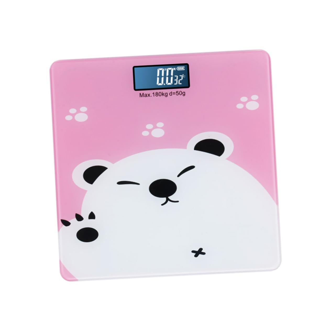 High Precision Electronic Adult Weight Scale with Temperature Detector Digital Multifunctional Pet and Scale with LCD Display for Accurate Weight Monitoring