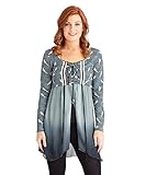 Joe Browns Dip-Dye Delight Tunic Camiseta de Manga Larga, Azul, 36 (Pack de 8) para Mujer