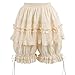 LSYYSKB Bloomers for Womens Blonde Victorian Steampunk Bloomers for Women Ruffled Lace Pumpkin Short Pantaloons Underdress XXL