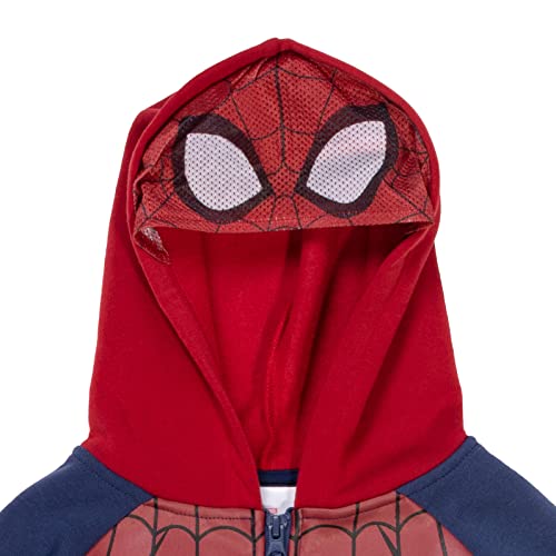 Marvel Spider-Man Little Boys Fleece Zip Up Hoodie Blue 5 #TOP5
