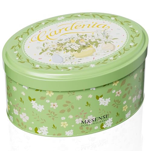 Image of M&SENSE 2 Wicks Gardenia Scented Candle 12oz | Soy Wax, Natural, Floral Scent, Spring