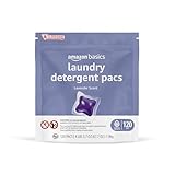Amazon Basics Laundry Detergent Pacs, Lavender Scent, 120 Count (New Packaging)