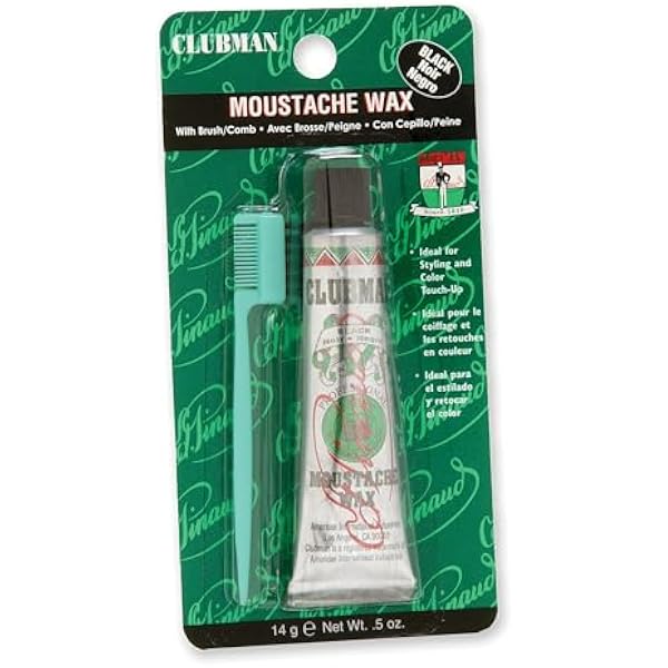 Clubman Pinaud Moustache Wax - Black 15ml