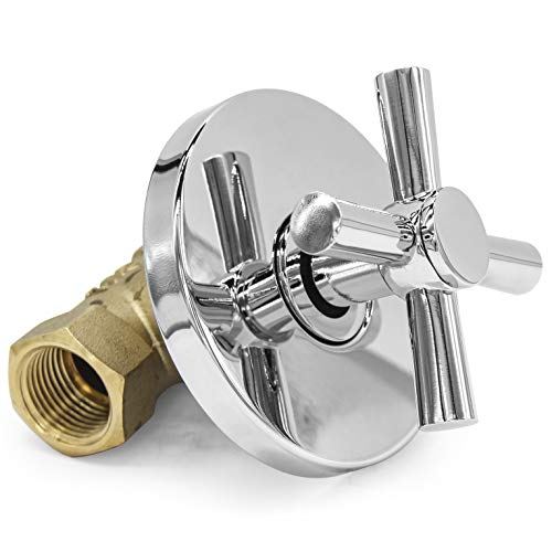 image for Earl Diamond Concealed Shut Off Valve Straight with Modern Cross Handl