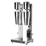 Milchshake-Maschine Elektrischer Milchshake-Mixer Rostfreier Stahl Kommerzieller Getränkemixer 2 Geschwindigkeiten Frappe-Shaker Für Griechischen Eiskaffee-Schaum-Smoothie-Maker Blender Cocktail