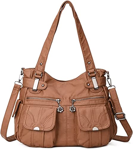 Image of FANDARE Large Hobo Bags Women's Crossbody Shoulder Bag Vintage Satchel Purse