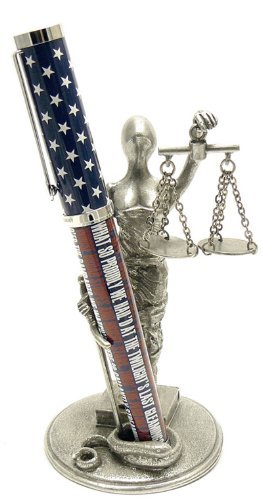 Jac Zagoory Pen Stand Scales of Justice Stand - JZ-PH70