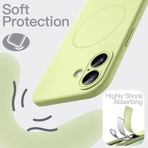 Image of JETech Magnetic Silicone Case for iPhone 17, Green