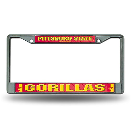 Rico Industries NCAA Pittsburg State Gorillas Standard Chrome License Plate Frame