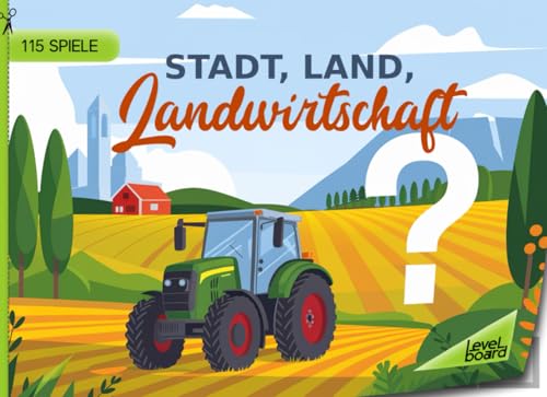 Stadt, Land, Landwirtschaft - 115 Spiele: Stadt, Land, Fluss Landwirtschaft - Spielblock für Landwirte | Geschenkidee Bauer - Quiz Spiel Bauernhof