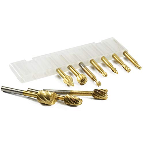 10er Set Hartmetall-Frässtifte 3mm – Für Holz, Metall & Kunststoff