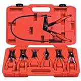 Astro 9406 Hose Clamp Plier Set - 7 Piece,Red