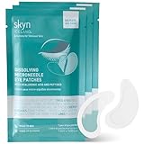skyn ICELAND Dissolving Microneedle Under-Eye Patches — 39% Hyaluronic Acid & Peptides, No-Slip Overnight Eye Mask, Vegan, All Skin Types, 3 Pairs