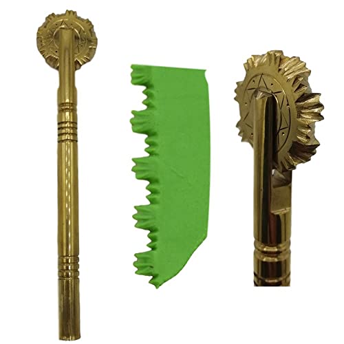 Professional Cooking Rotella tagliapasta sardo su rudigliu Artigianale in Ottone Massiccio n.21