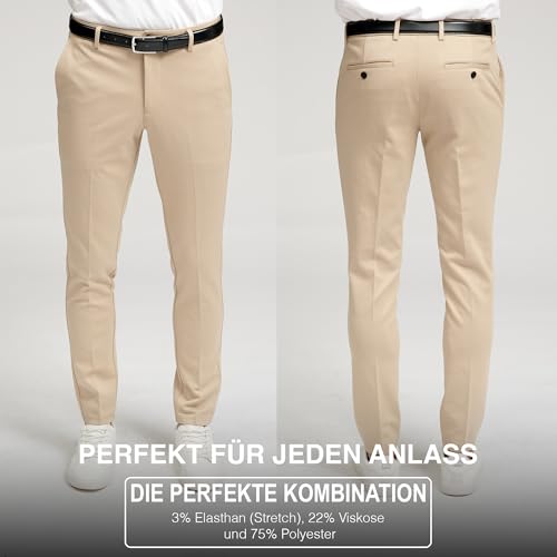 for Men, Slim Fit, Stretch - Comfortable and Modern Mens Trousers with Stretch for Suits, Business, Casual4