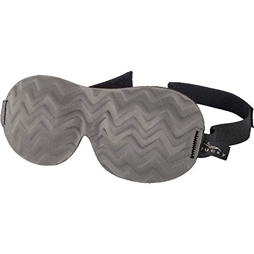 Bucky ultralätt Chevron ögonmask, grå prickar, 1 count (Pack of 1), Ultralätt Chevron ögonmask
