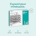 Mindspace Desk Organizer Paper Tray with 3 Tier Desktop File Organizer | Office Organizer & Stacking File Holder, Document Organization for Desk | The Mesh Collection, Silver