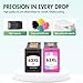 63 63XL Ink Cartridge Combo Pack Replacement for OfficeJet 3830 Envy 4520 Ink Cartridges Black and Color for HP OfficeJet 4650 5255 5258 4655 5200 Envy 4512 DeskJet 1112 2130 3630 Printer 2-Pack