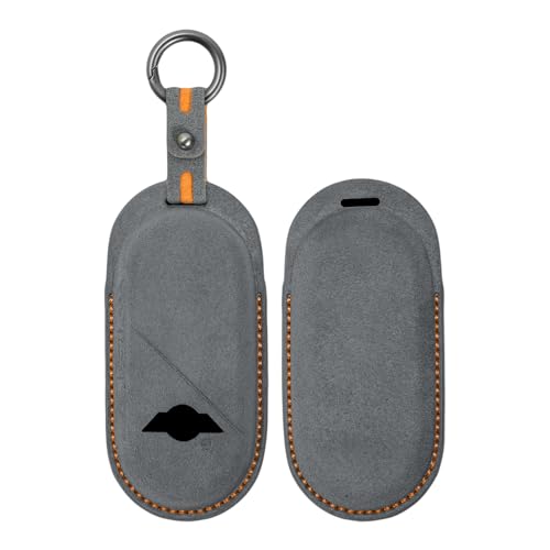 Coque de clé en daim Mini JCW F56 : le style sport chic pour vos trajets quotidiens